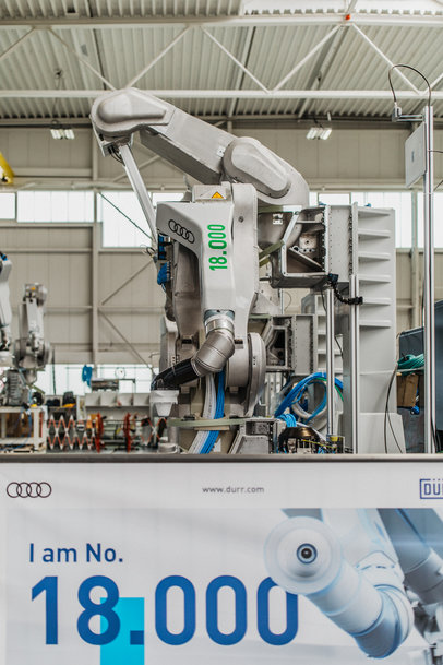 Dürr equips the top coat line for Audi electric vehicles